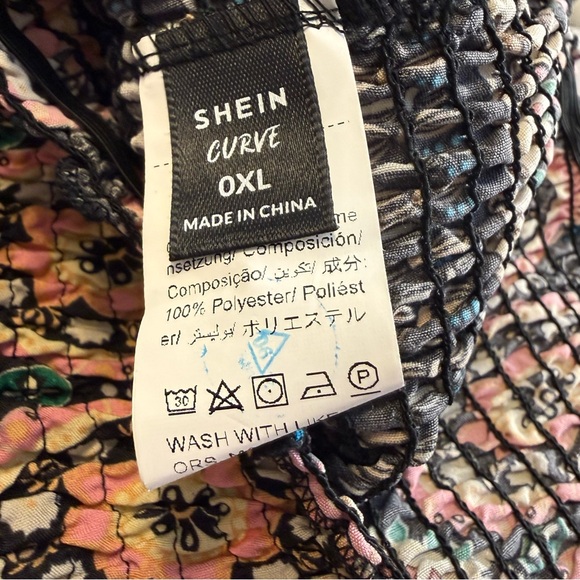 Bohemian Jumpsuit Strapless Elastic Bust XL Vacation Resort Farmers Market Beach - Picture 6 of 9